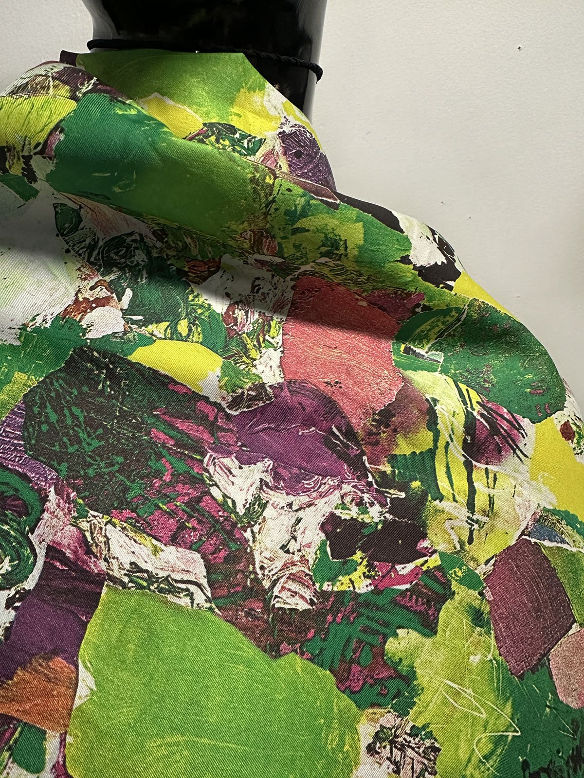 2 Yards Vintage Silk Twill Collage Print - L'Etoffe Fabrics LLC