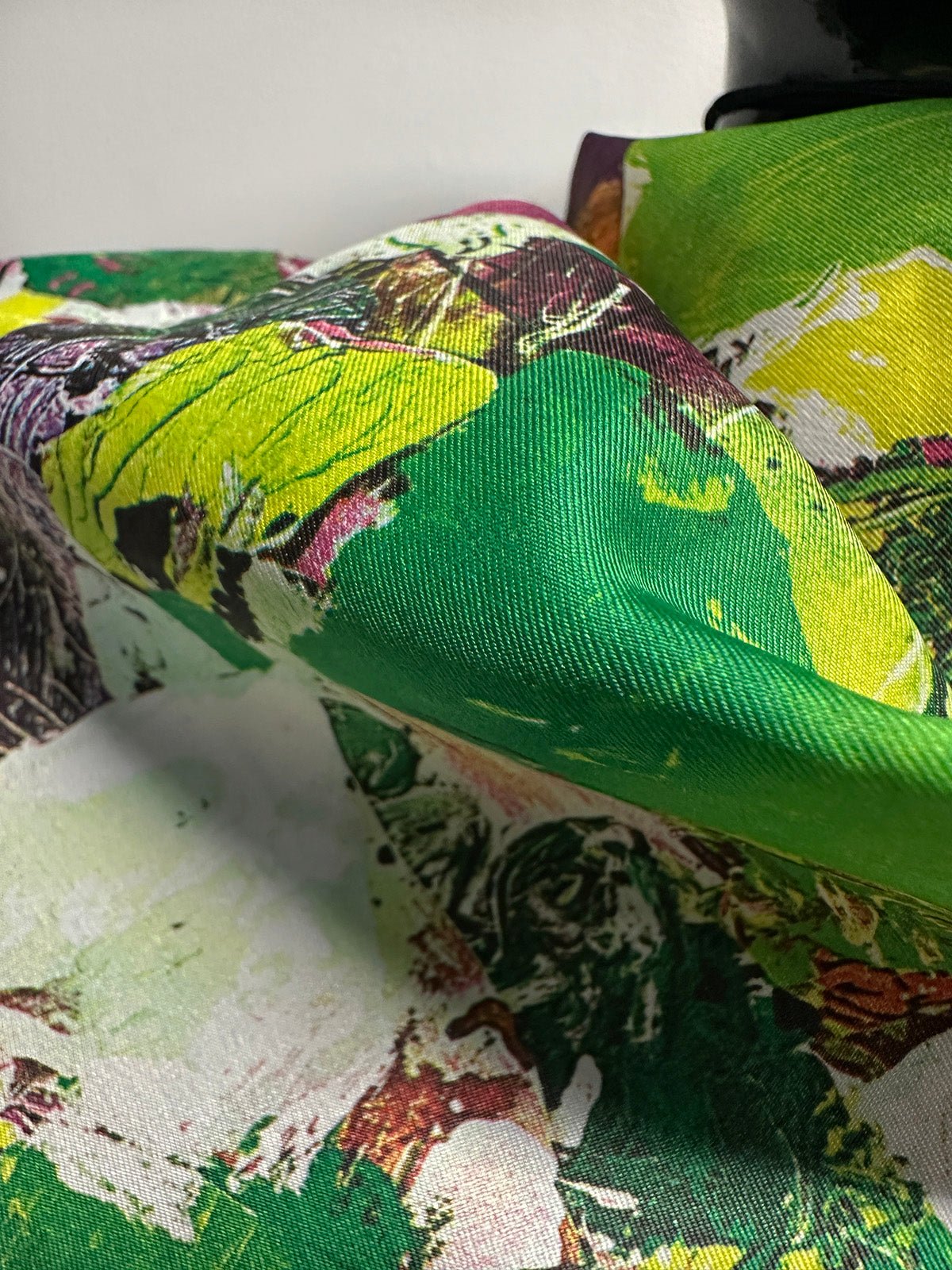 2 Yards Vintage Silk Twill Collage Print - L'Etoffe Fabrics LLC