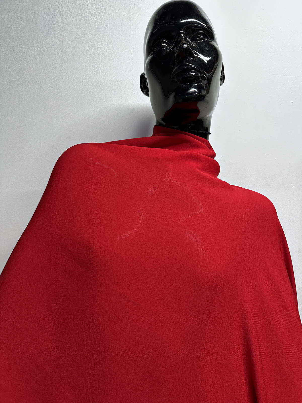 3 3/4 Yard Double Georgette Silk Crepe Ruby Red - L'Etoffe Fabrics LLC