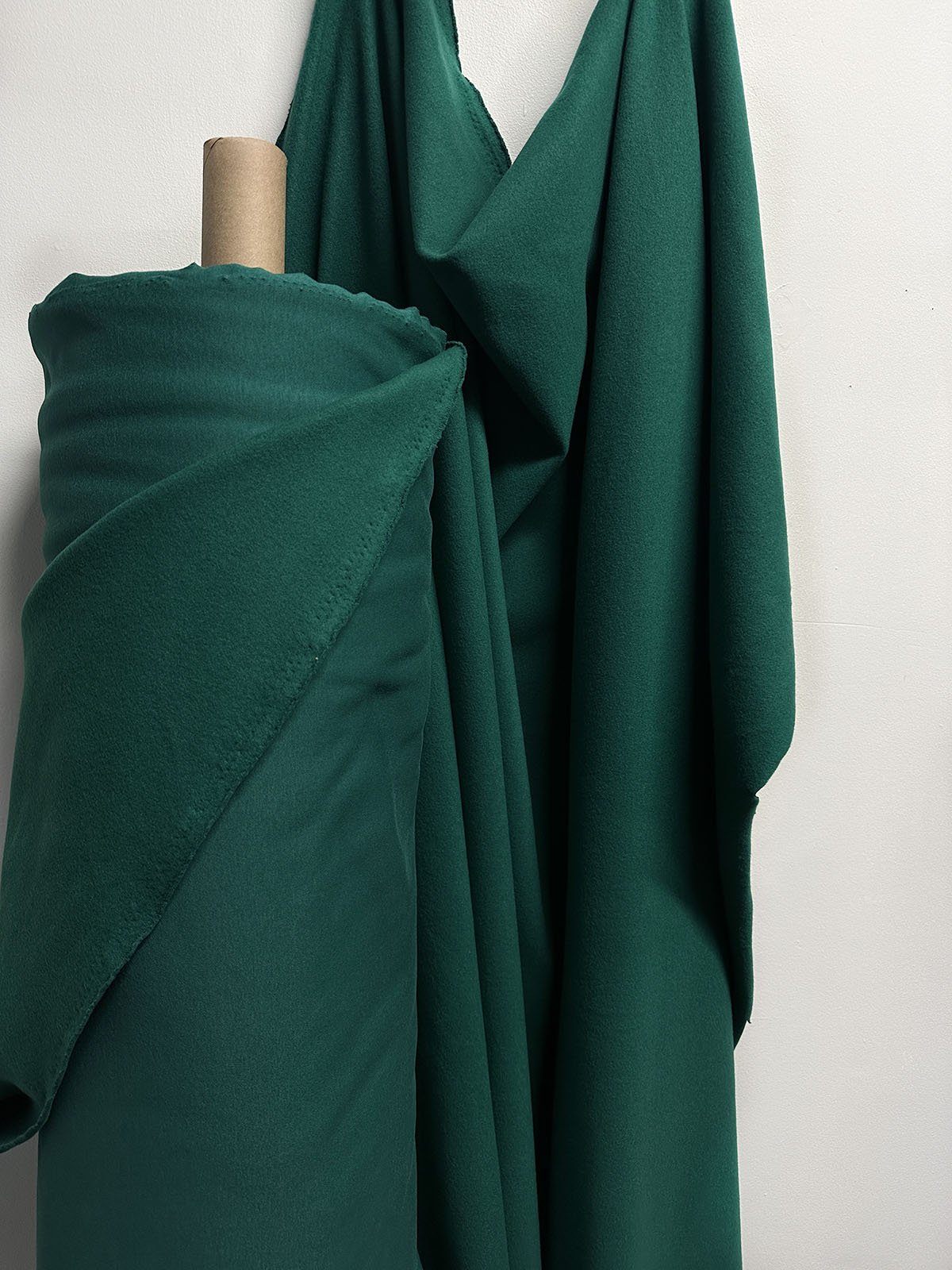 3 Yards Emerald Green Soft Sweatshirt Fleece - L'Etoffe Fabrics LLC