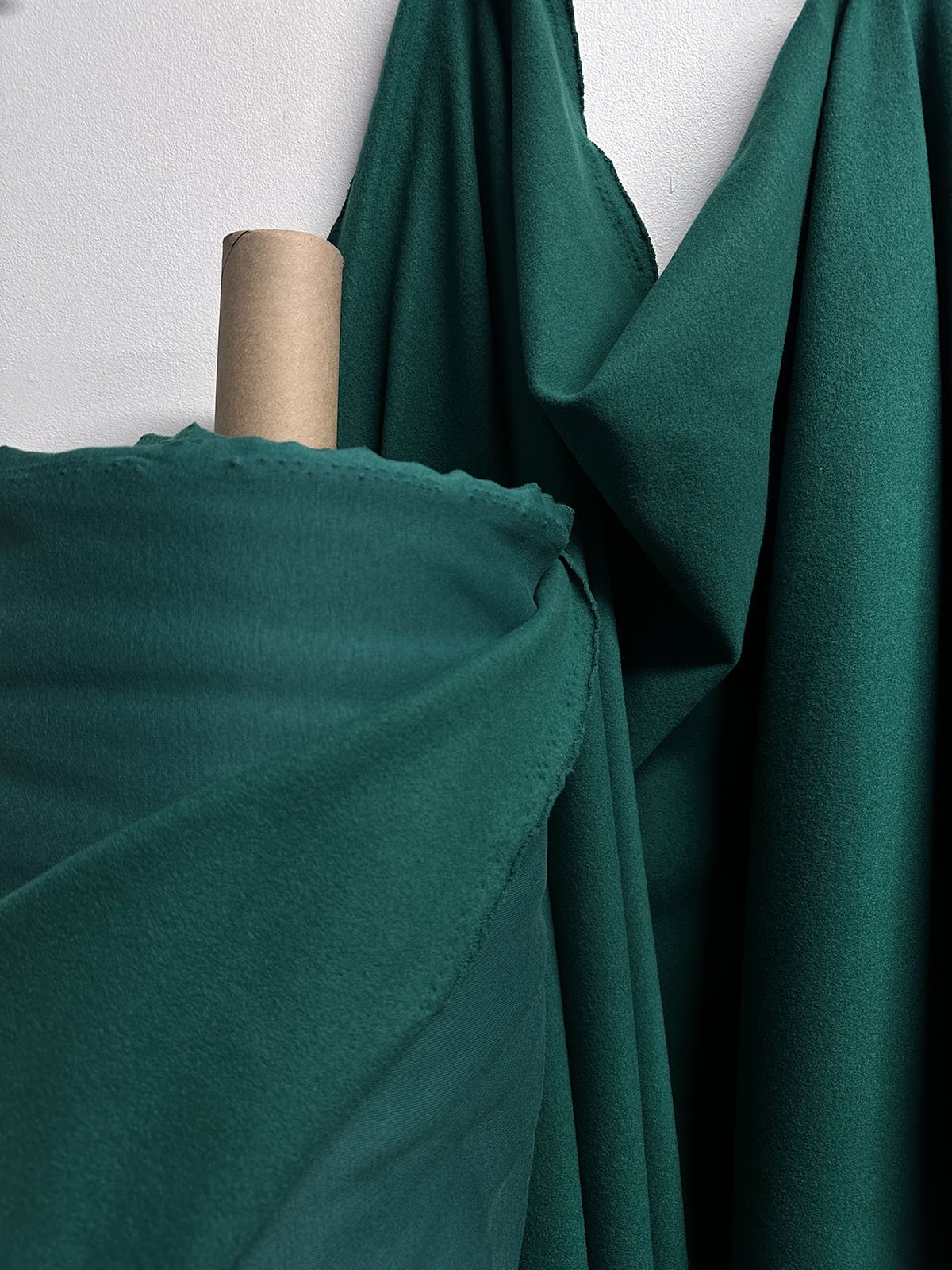 3 Yards Emerald Green Soft Sweatshirt Fleece - L'Etoffe Fabrics LLC
