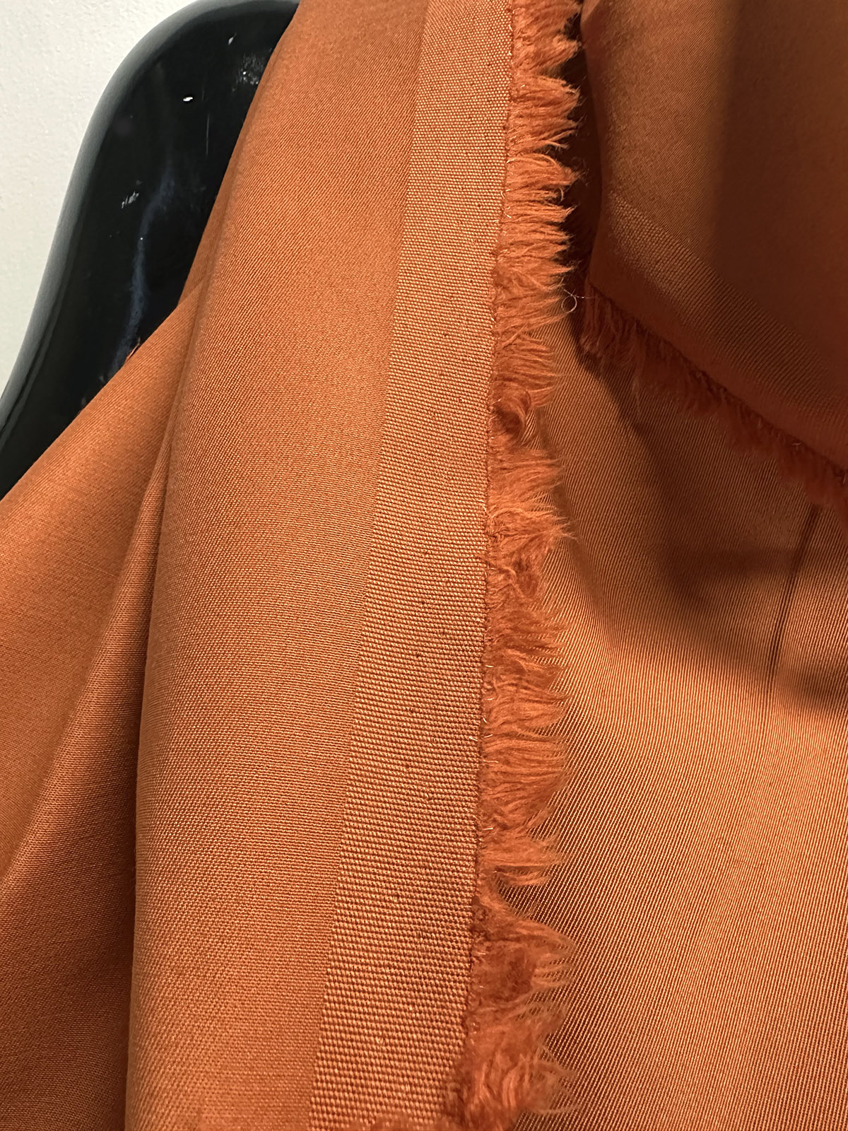 Italian Designer Cotton Twill in Burnt Orange