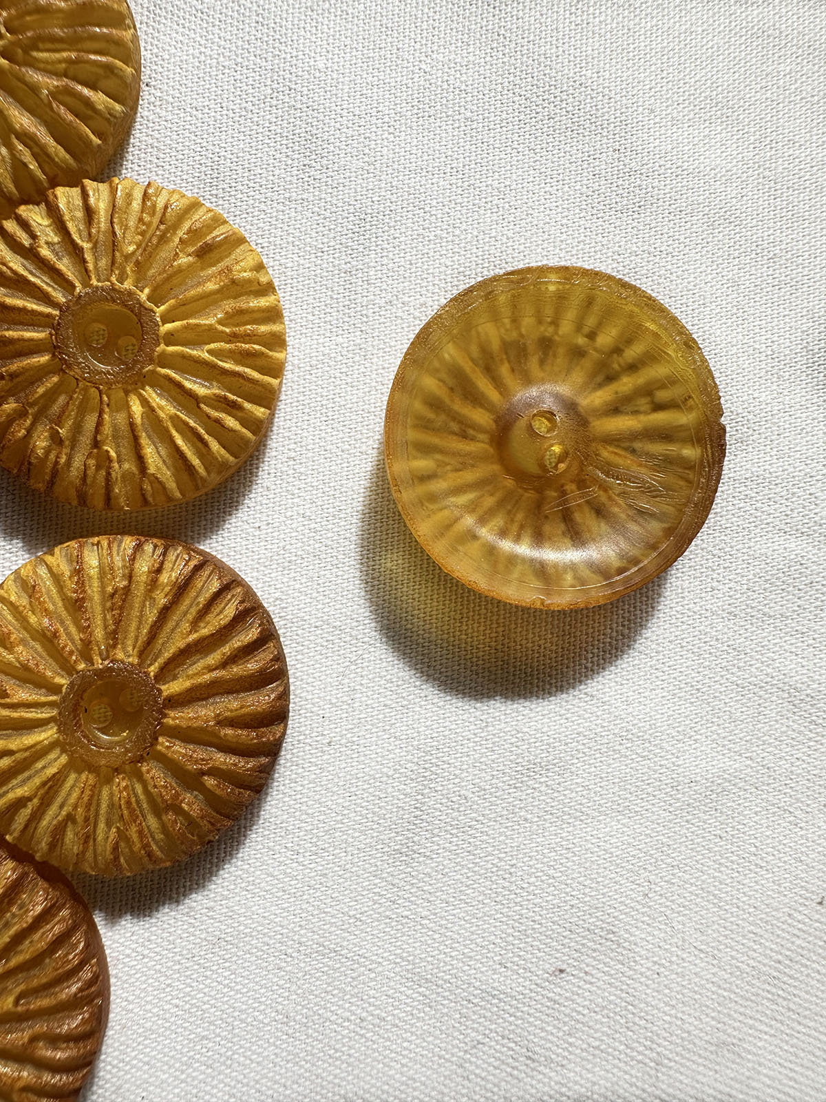 Vintage Italian Goldenrod Sunshine Buttons
