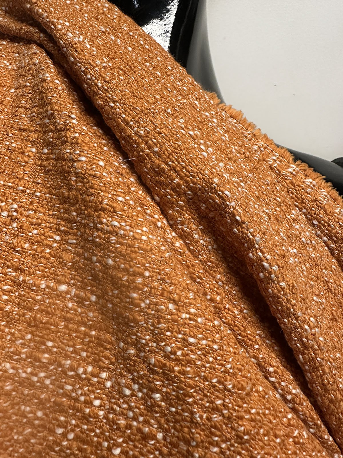 Burnt Orange Soft Textured Cotton - L'Etoffe Fabrics LLC