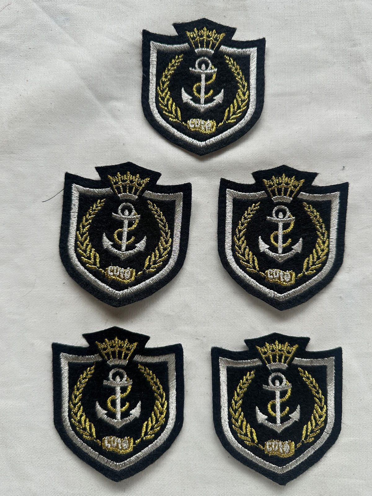 Classic Nautical Black Gold Silver - L'Etoffe Fabrics LLC