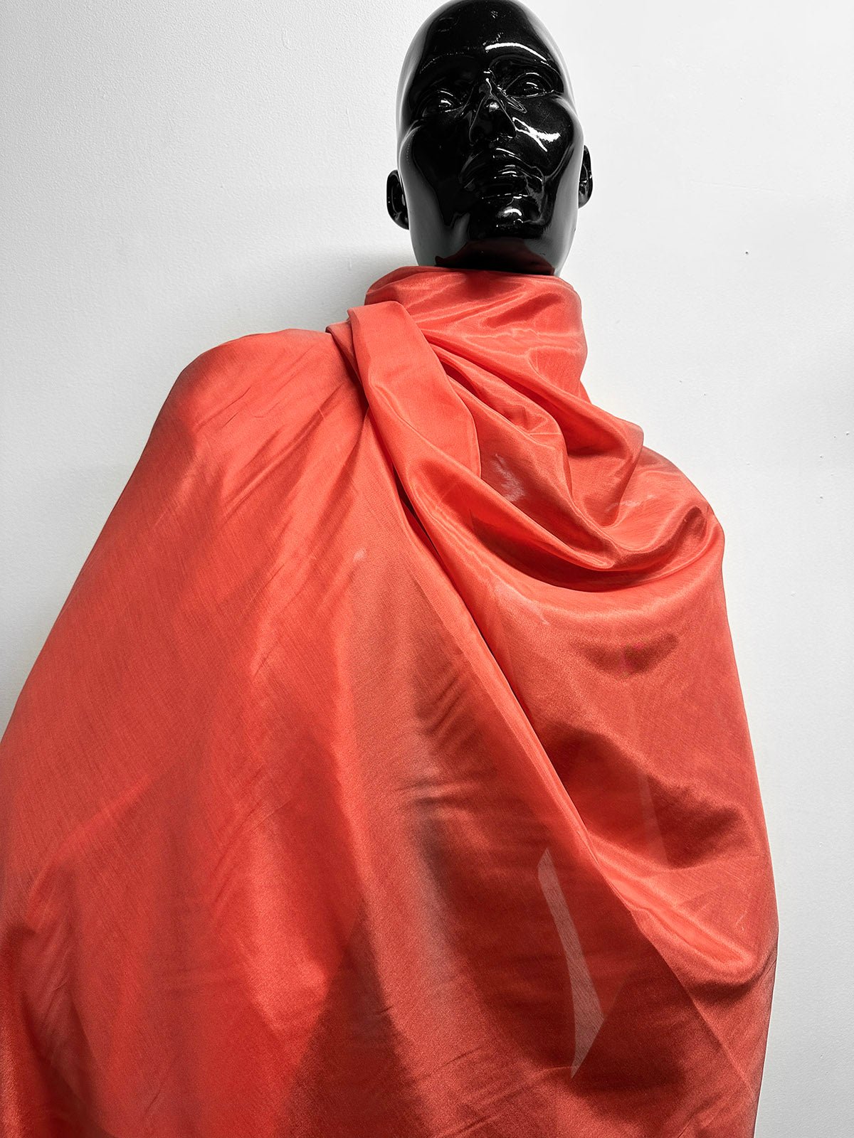 Coral Silk Cotton Voile - L'Etoffe Fabrics LLC