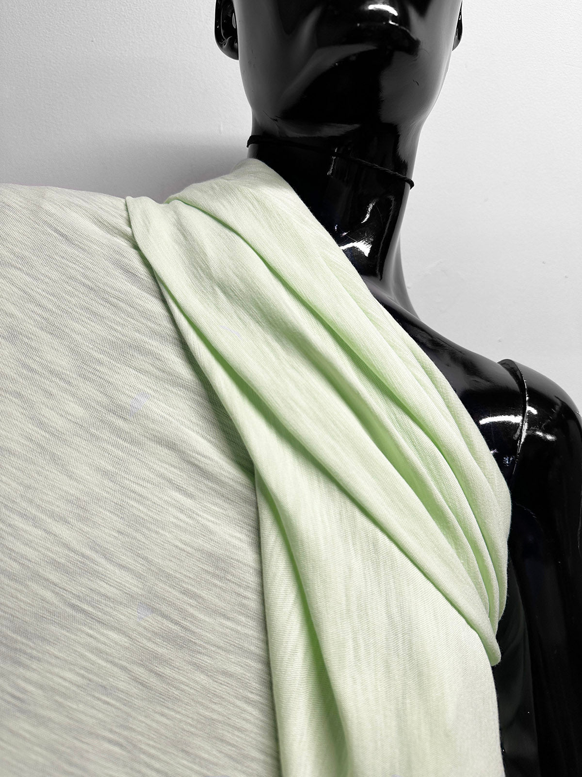 Cotton Modal Slub Tee Jersey in Mint - L'Etoffe Fabrics LLC