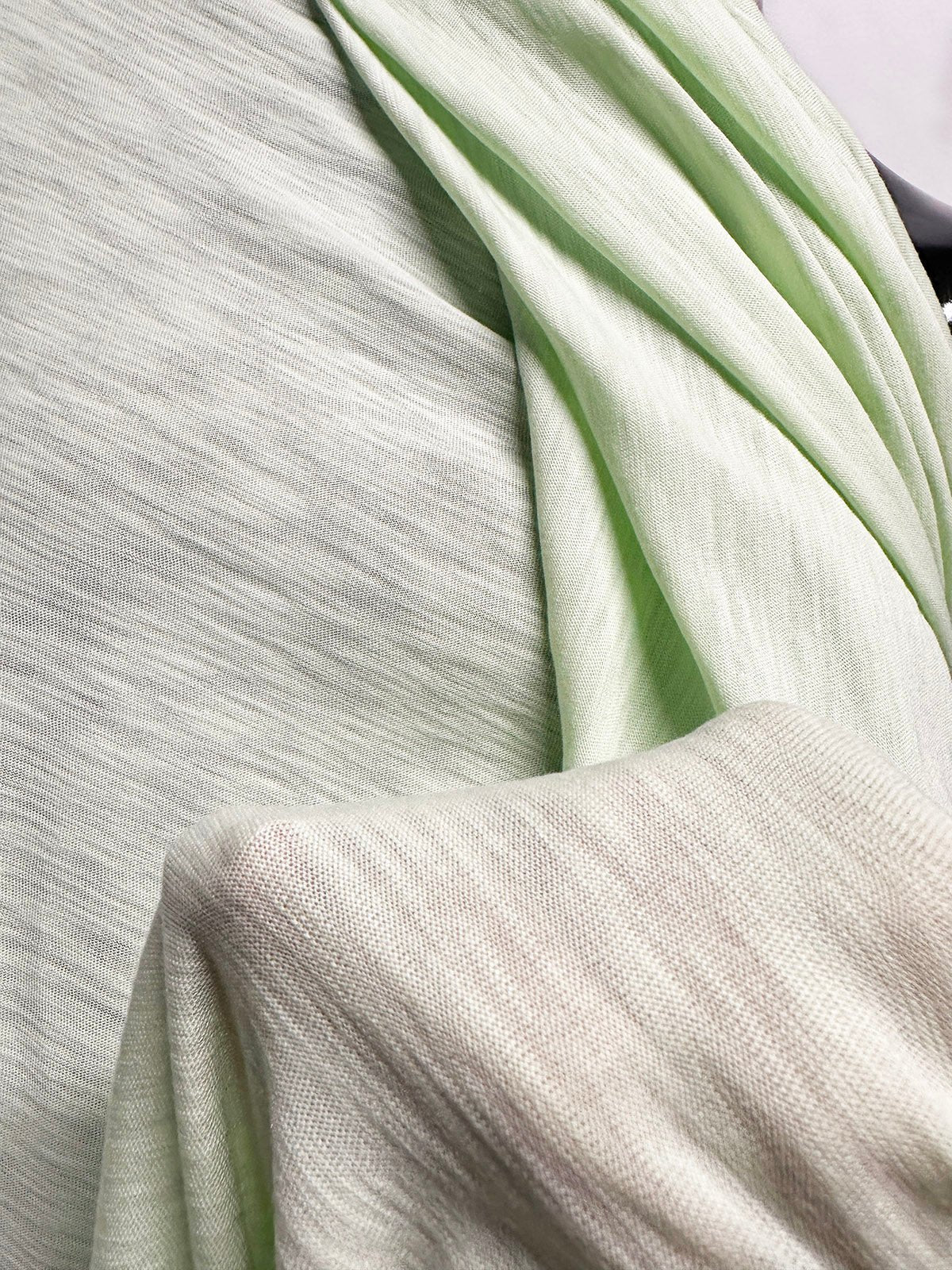 Cotton Modal Slub Tee Jersey in Mint - L'Etoffe Fabrics LLC