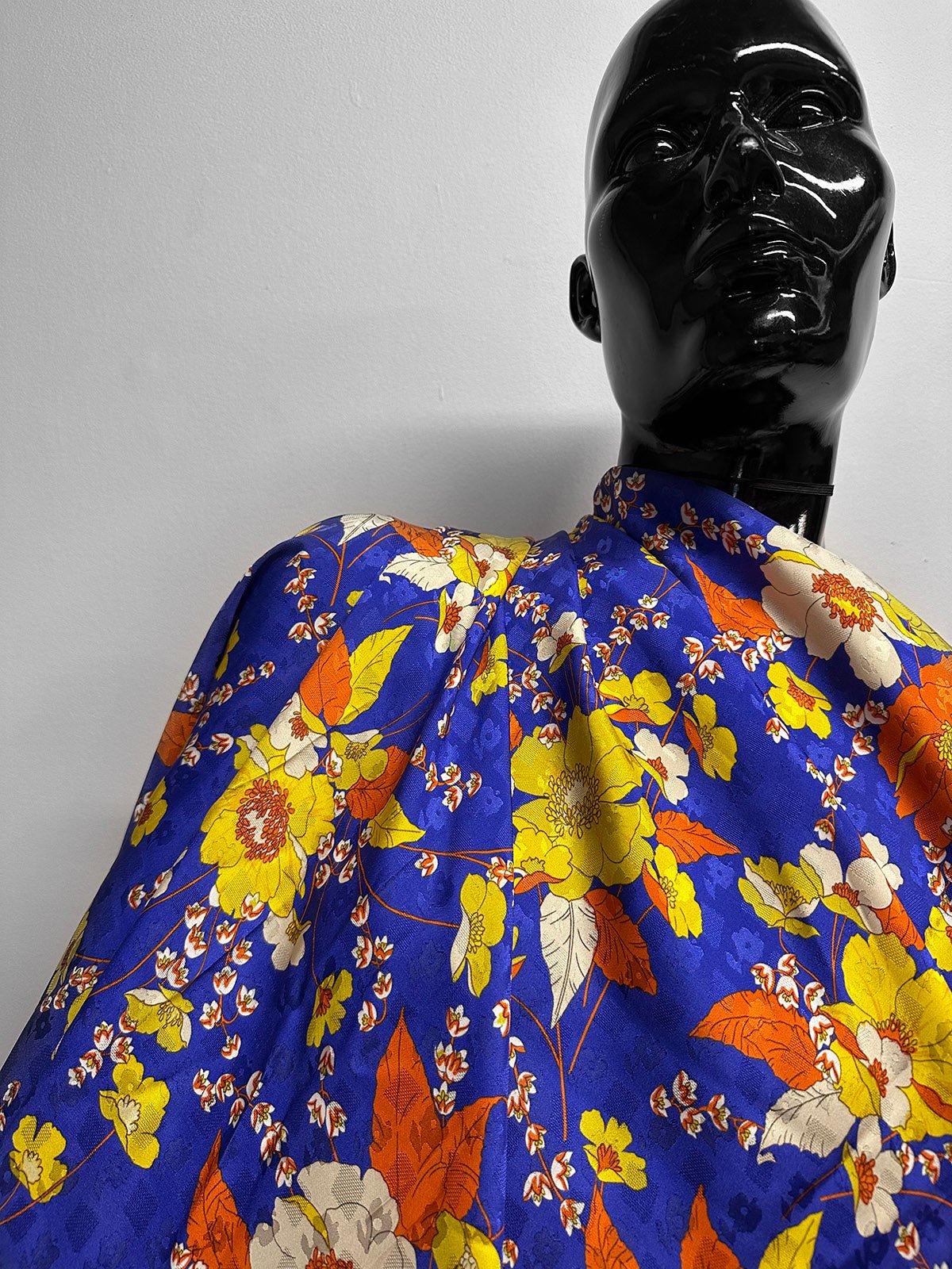 Decadent Floral Jacquard Sateen Rayon Dress Weight - L'Etoffe Fabrics LLC