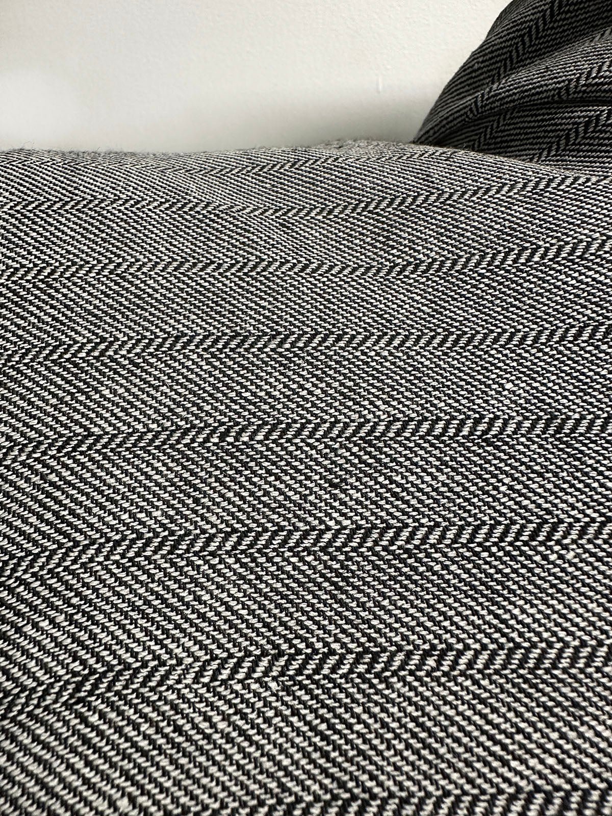 Draping Linen Modern Herringbone - L'Etoffe Fabrics LLC