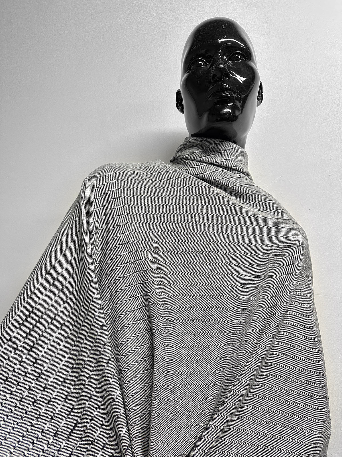 Draping Linen Modern Herringbone - L'Etoffe Fabrics LLC