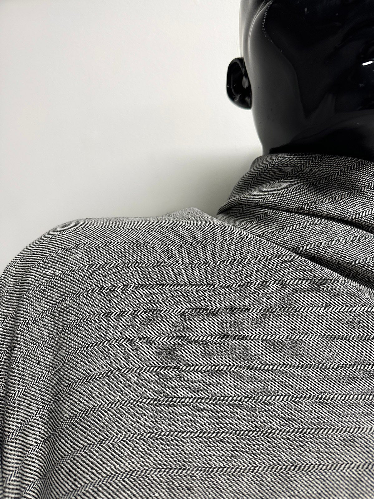 Draping Linen Modern Herringbone - L'Etoffe Fabrics LLC