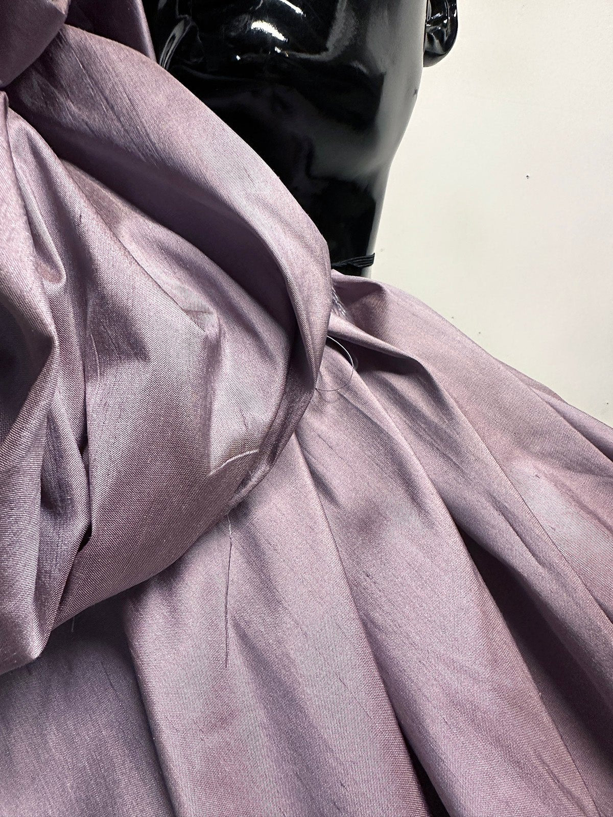Dusty Lilac Silk Dupioni - L'Etoffe Fabrics LLC