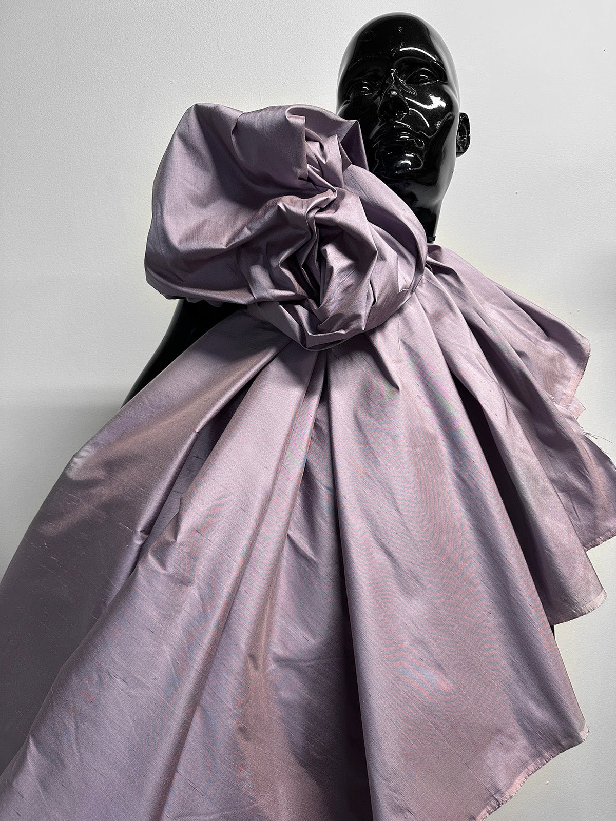 Dusty Lilac Silk Dupioni - L'Etoffe Fabrics LLC