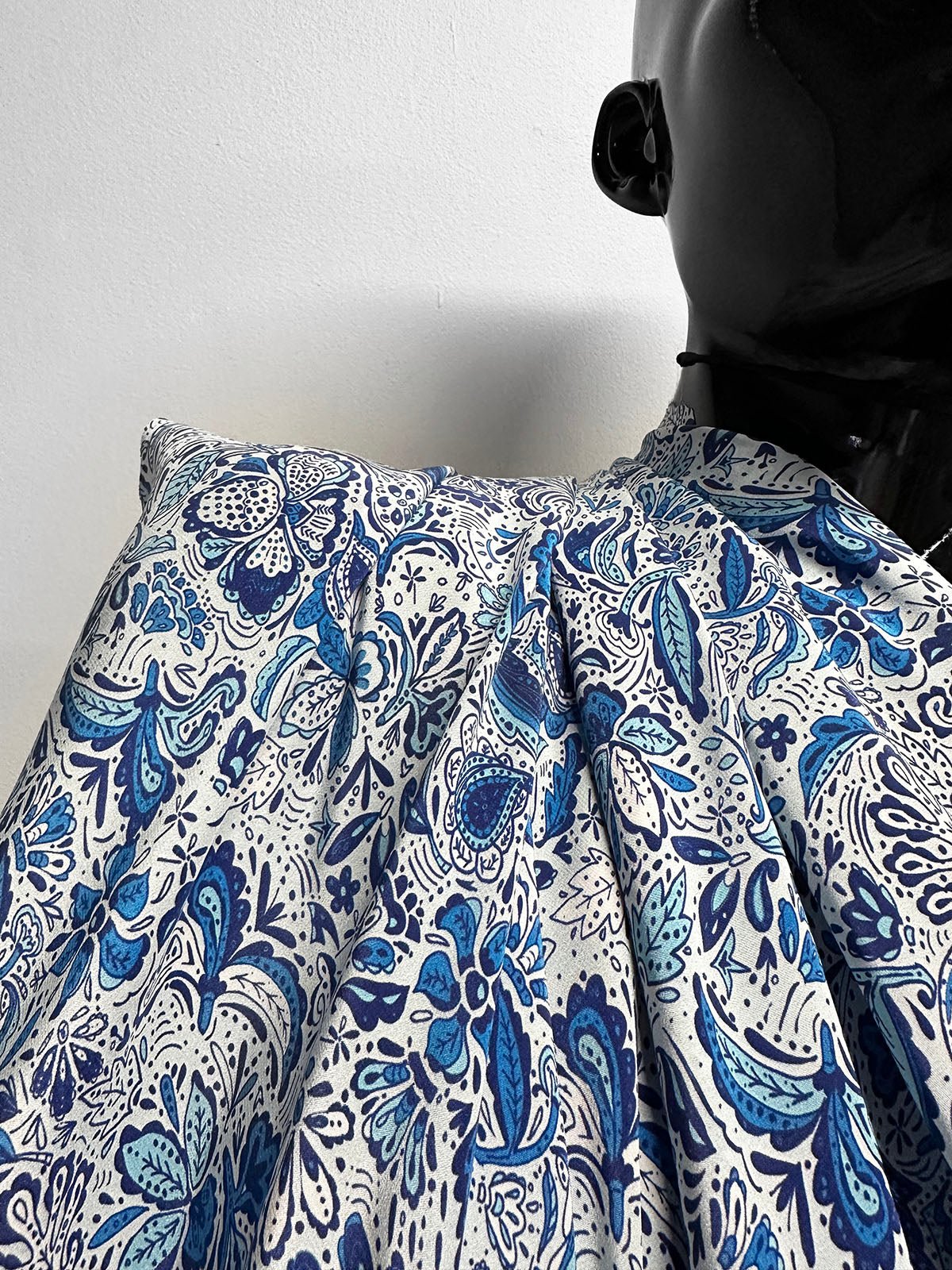 From The Sea Silk Crepe De Chine - L'Etoffe Fabrics LLC