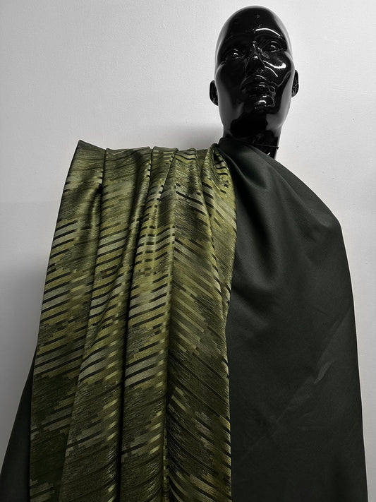 Hunter Green Linen Cotton Twill - L'Etoffe Fabrics LLC