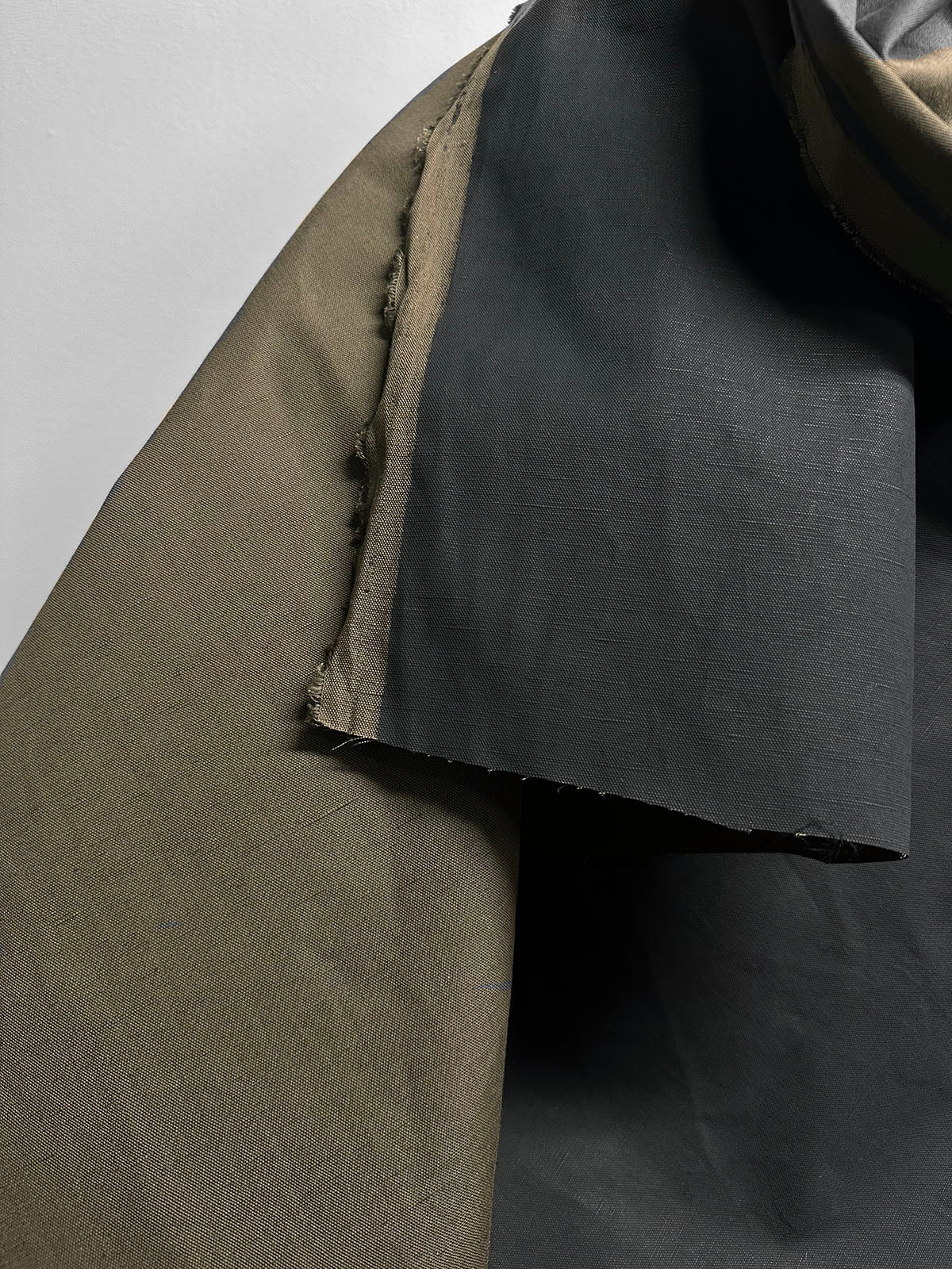 Italian Designer Cotton Linen Raincoat Fabric - L'Etoffe Fabrics LLC