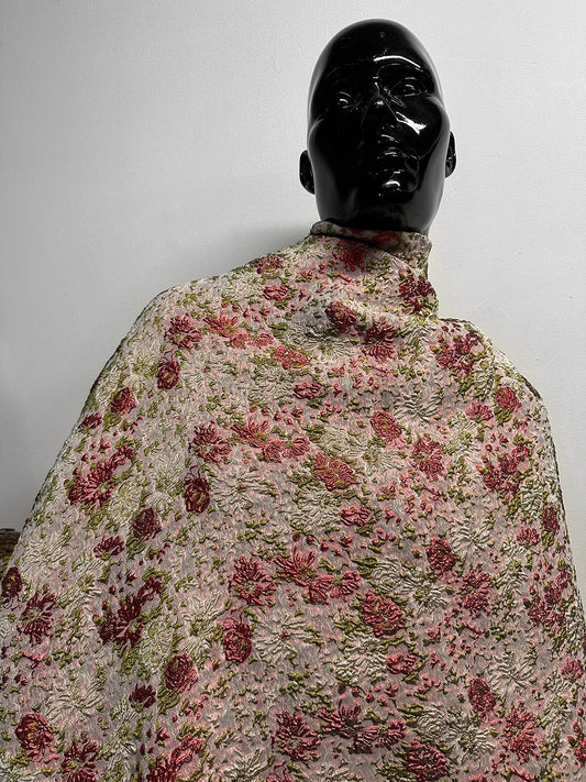Italian Jacquard Fancy Roses Garden Party - L'Etoffe Fabrics LLC