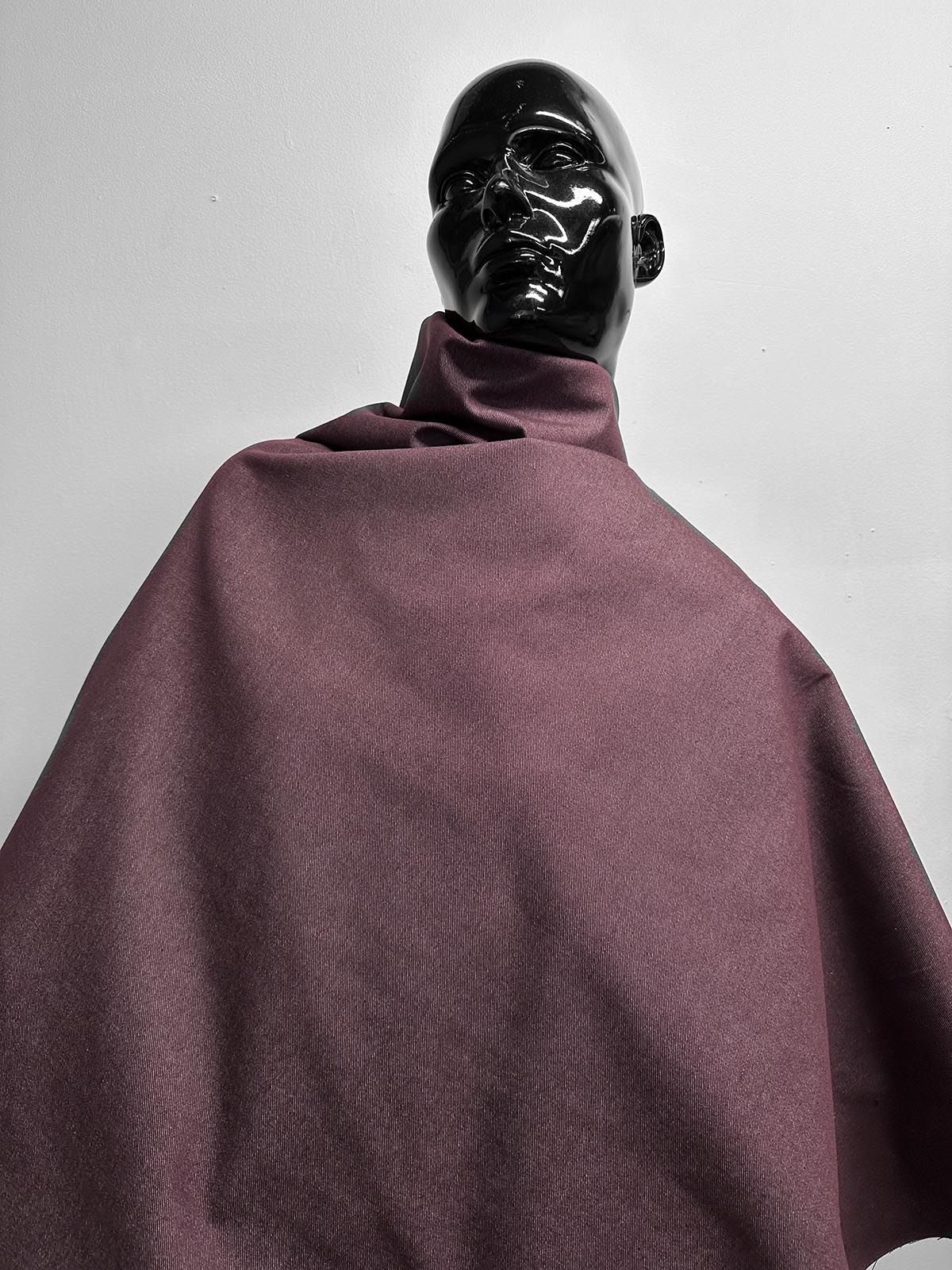 Italian Refined Cabernet Cotton Twill Suiting - L'Etoffe Fabrics LLC