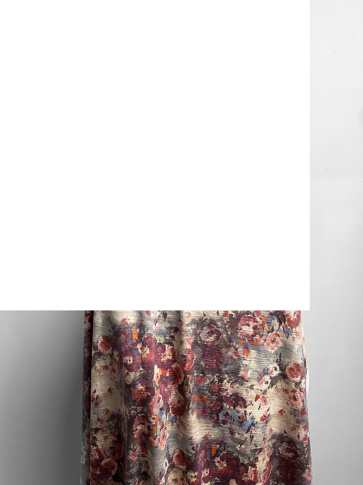 Italian Wool Jersey Floral Print Warm - L'Etoffe Fabrics LLC