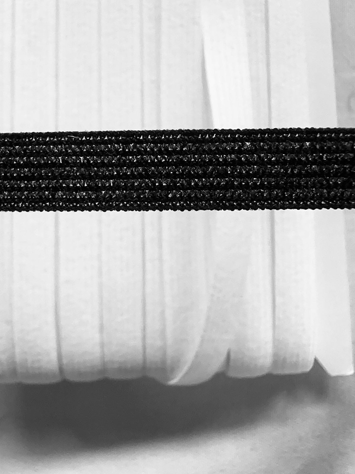 Light Flat Elastic 3/8" Japan - L'Etoffe Fabrics LLC
