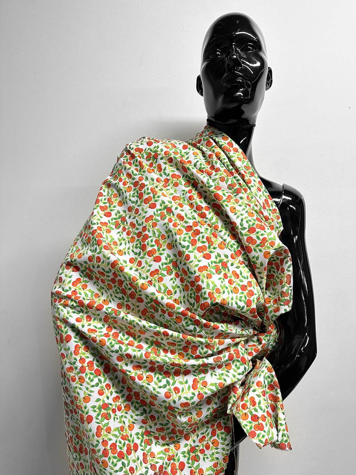 Orange Grove Silk Cotton Print - L'Etoffe Fabrics LLC