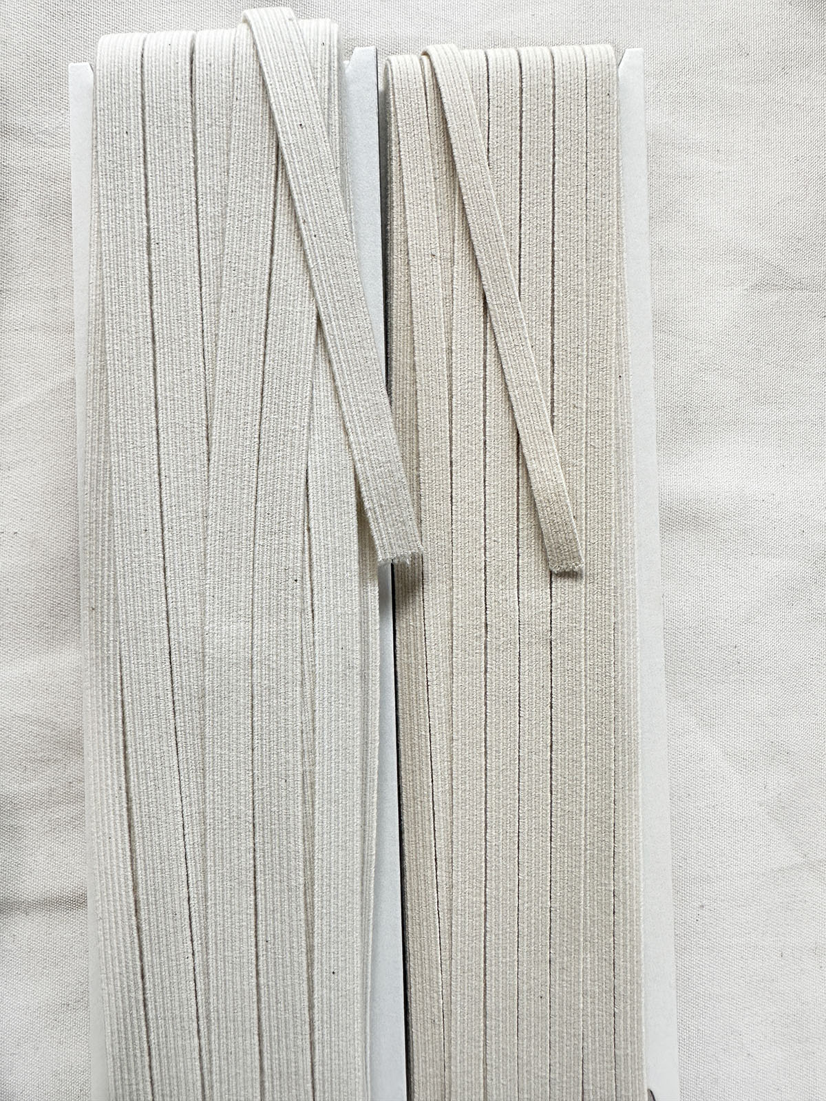 Organic Cotton Natural Rubber Elastic Japan - L'Etoffe Fabrics LLC