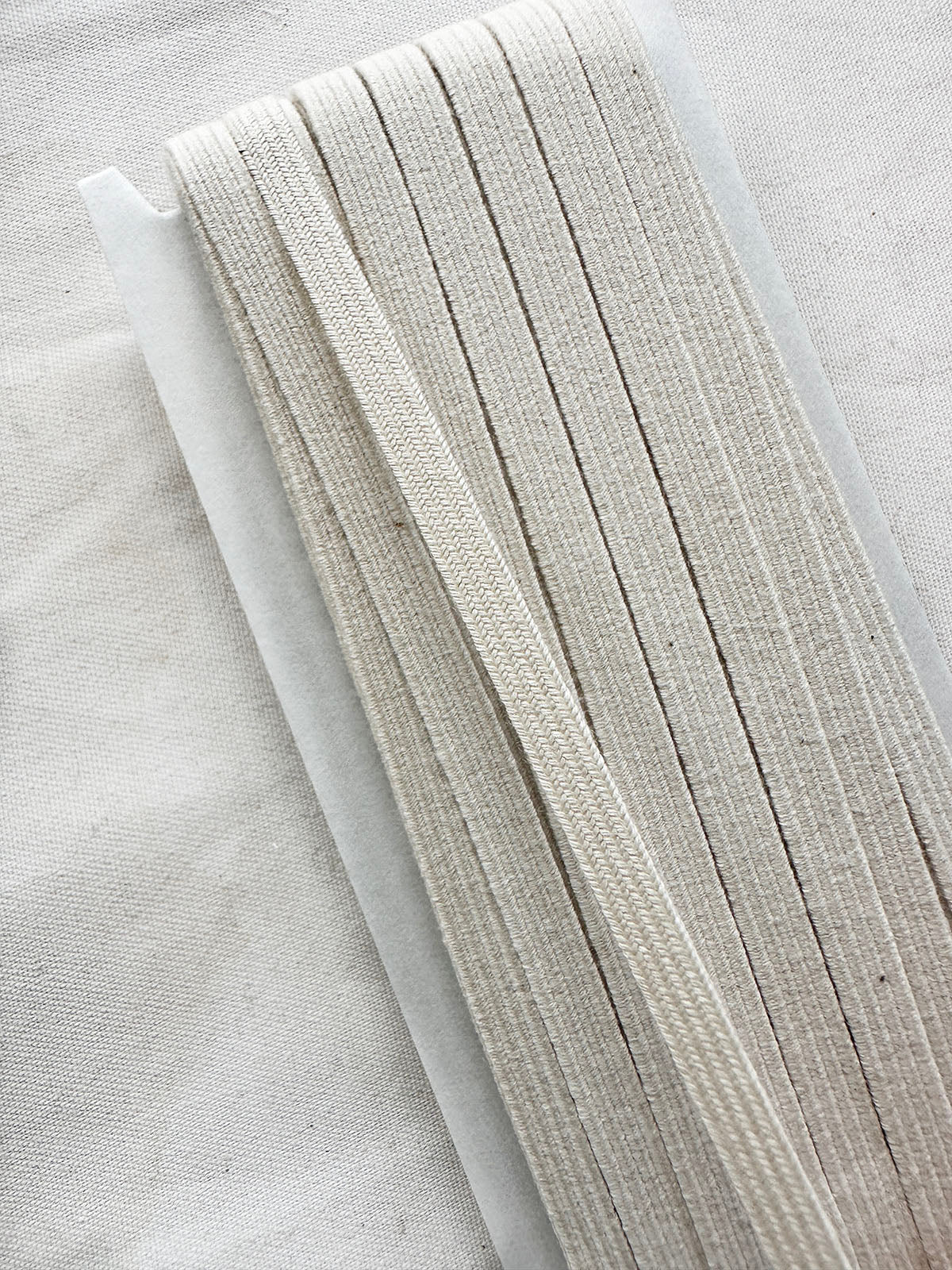 Organic Cotton Natural Rubber Elastic Japan - L'Etoffe Fabrics LLC