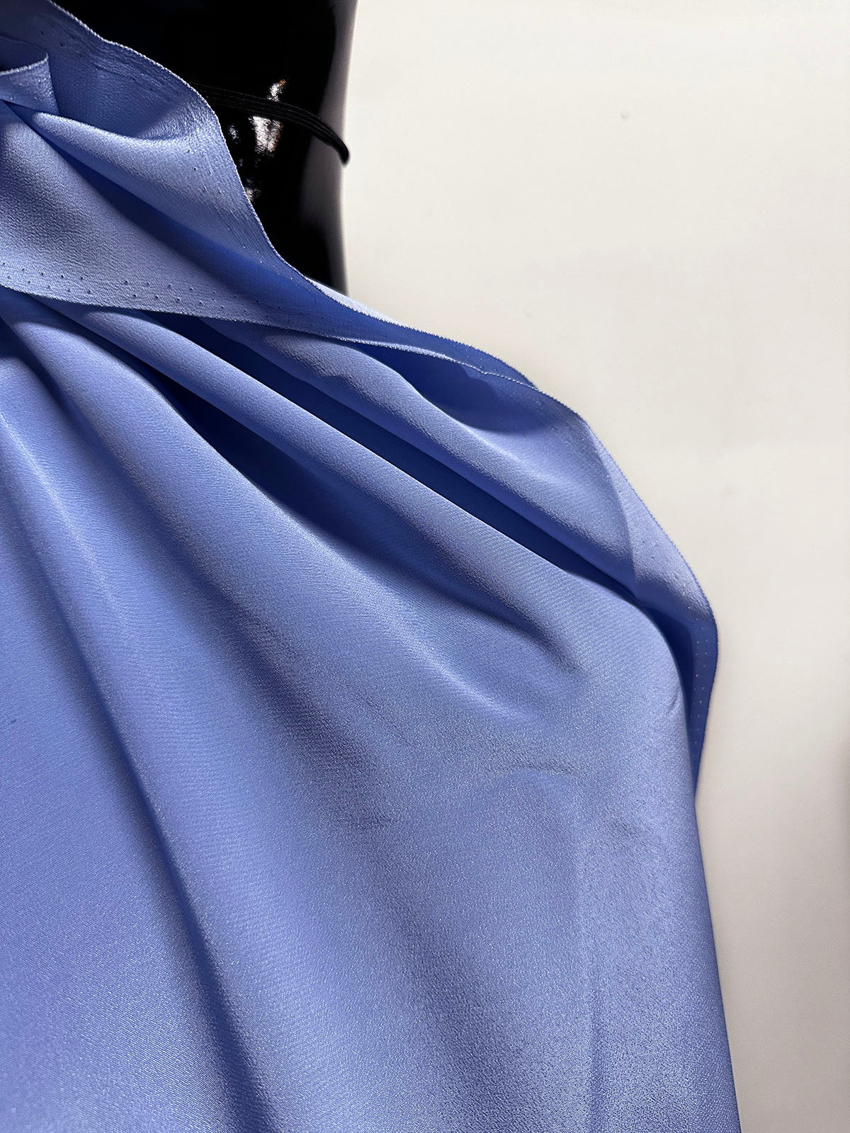 Periwinkle Silk Crepe De Chine - L'Etoffe Fabrics LLC
