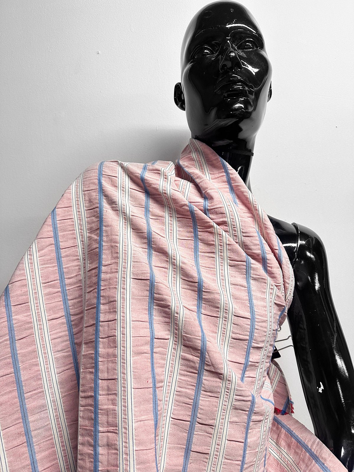 Puckered Striped Ribbon Cotton - L'Etoffe Fabrics LLC