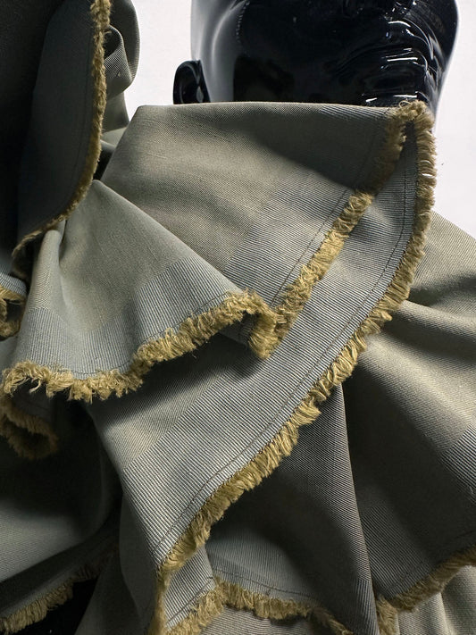 Sage Mustard Slub Twill Pant Weight - L'Etoffe Fabrics LLC