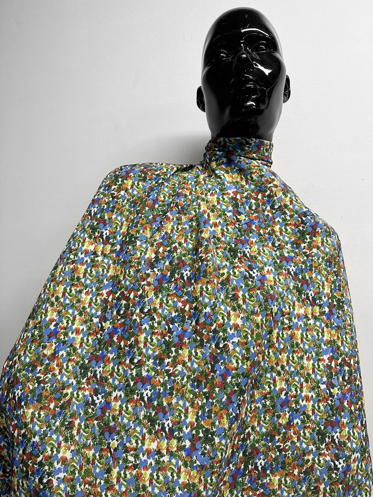 Seurat - ish Rayon Crepe Print - L'Etoffe Fabrics LLC