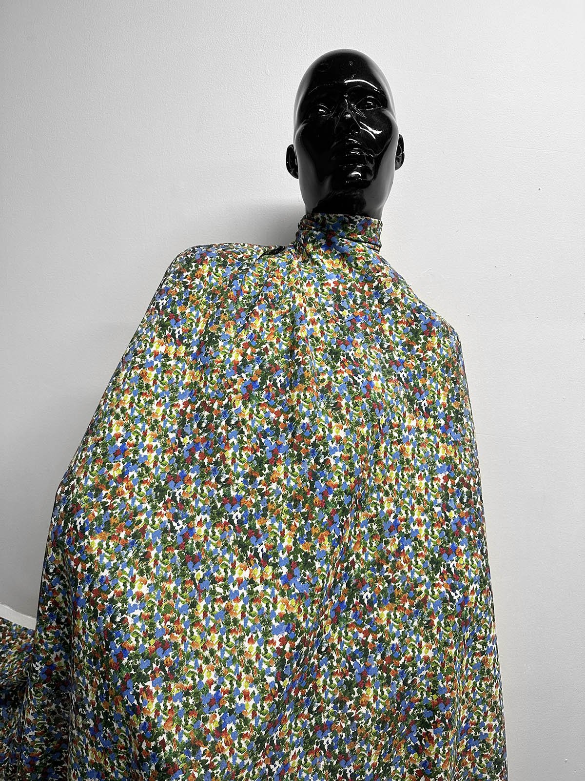 Seurat - ish Rayon Crepe Print - L'Etoffe Fabrics LLC