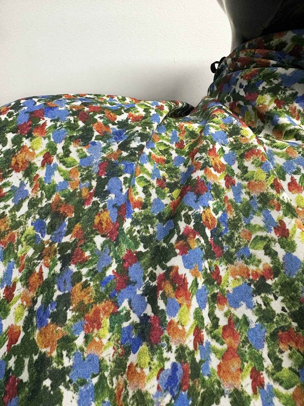 Seurat - ish Rayon Crepe Print - L'Etoffe Fabrics LLC