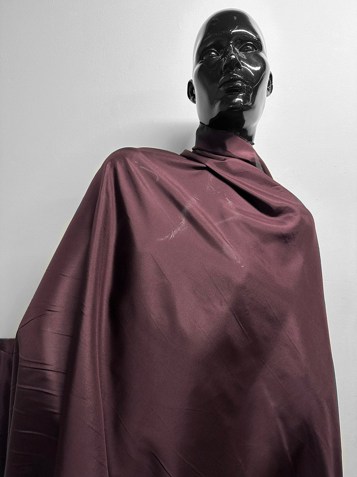 Silk Habotai Cabernet - L'Etoffe Fabrics LLC