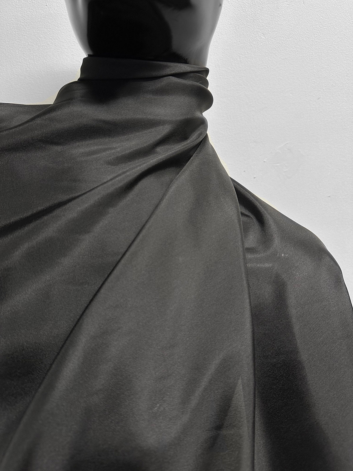 Silk Habotai Wide Pewter - L'Etoffe Fabrics LLC