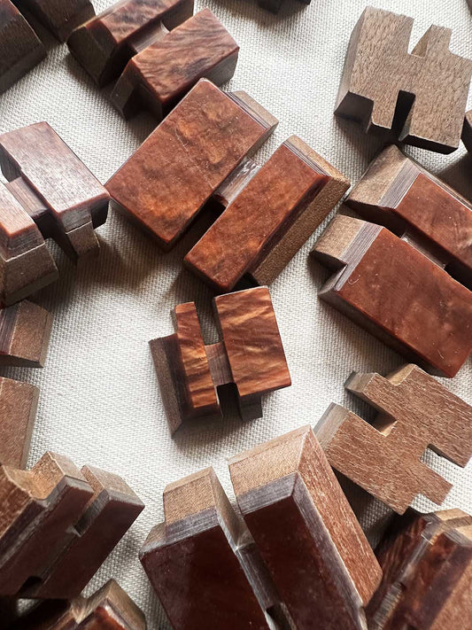 Vintage Italian Brutalist Buttons - L'Etoffe Fabrics LLC