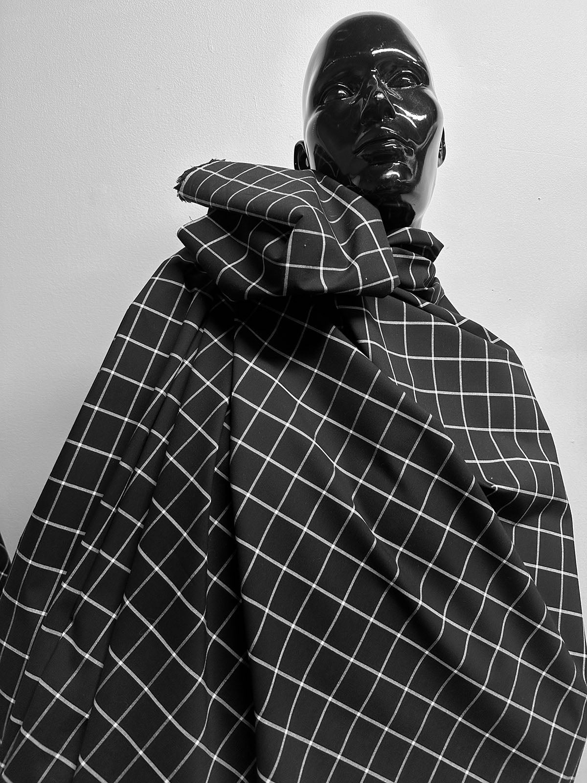 Window Pane Check Cotton Broadcloth - L'Etoffe Fabrics LLC