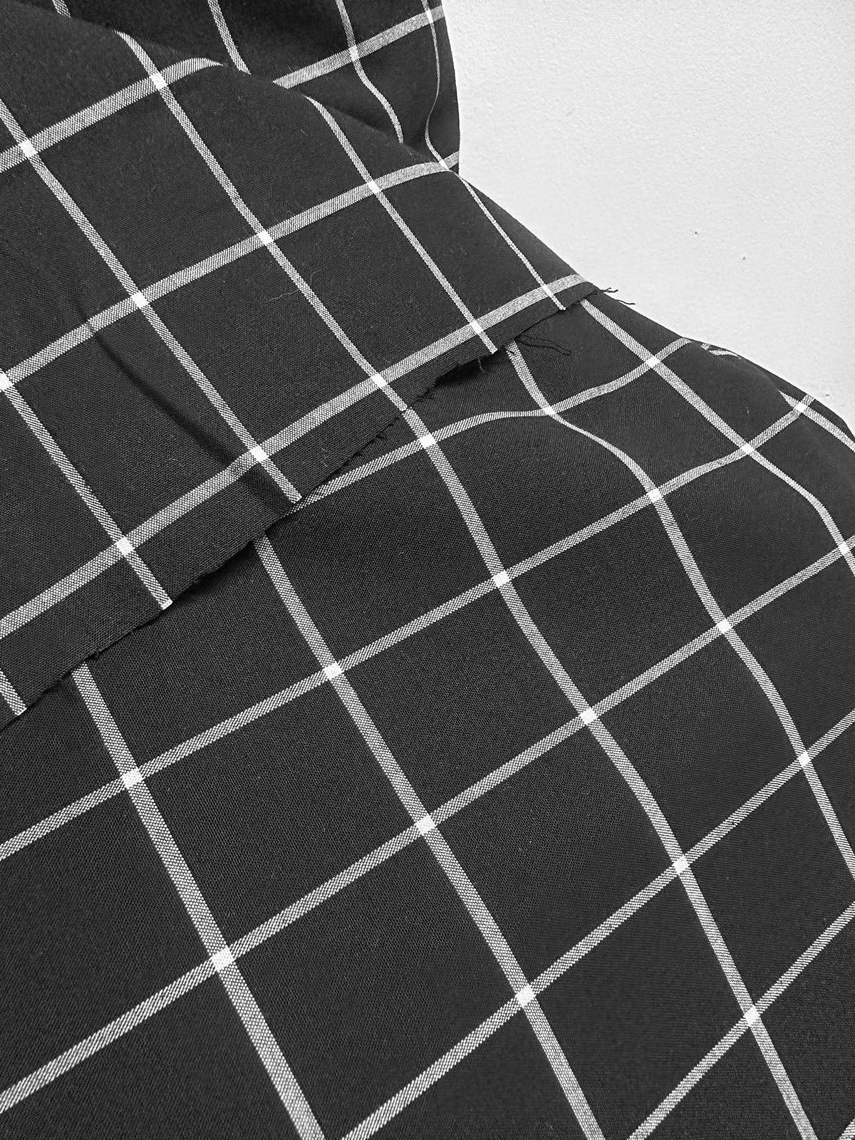 Window Pane Check Cotton Broadcloth - L'Etoffe Fabrics LLC