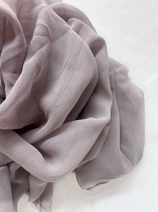 2 1/2 Yards Dusty Lilac Light Georgette - L'Etoffe Fabrics LLC