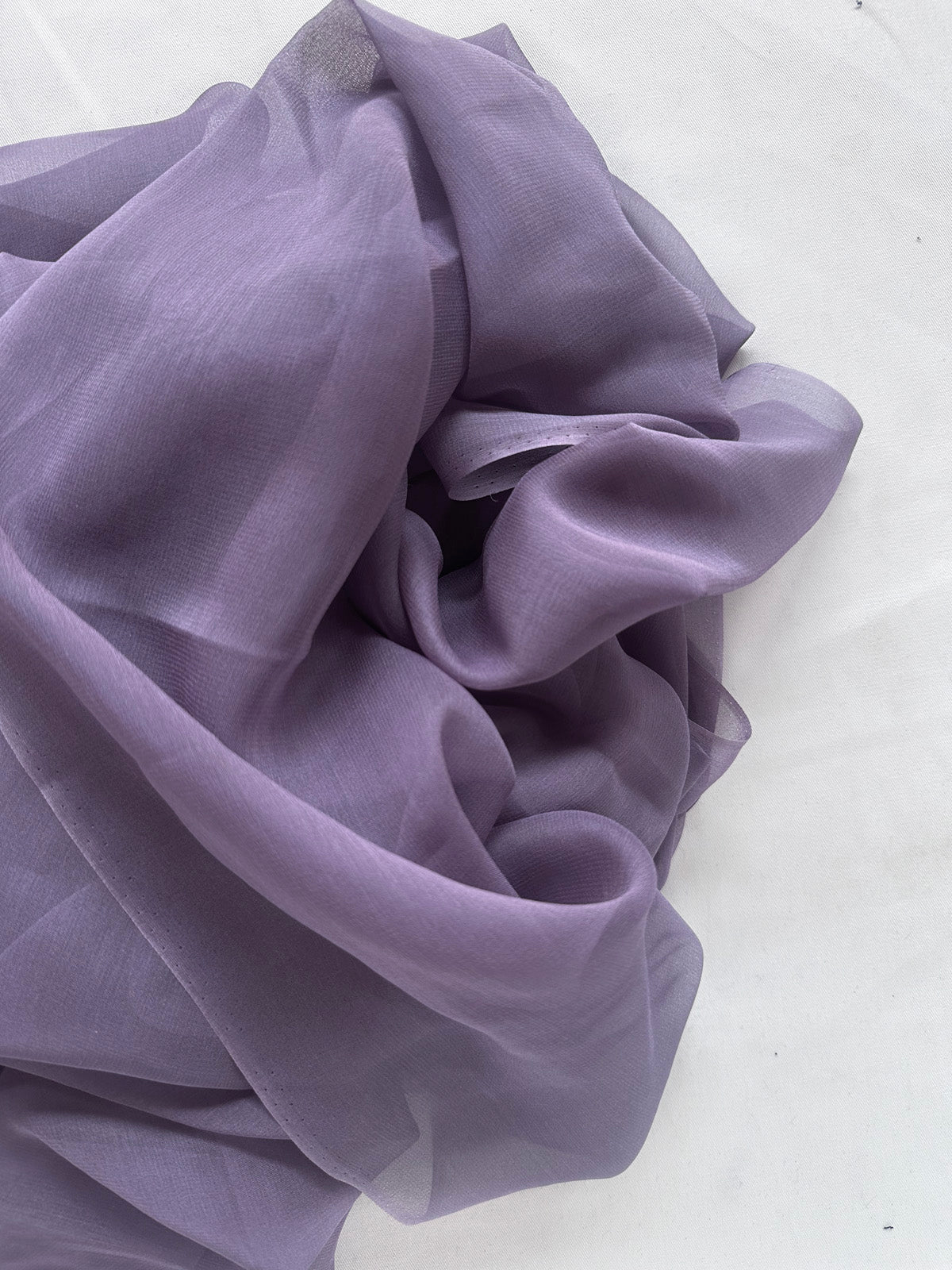 2 1/2 Yards Lilac Silk Chiffon - L'Etoffe Fabrics LLC