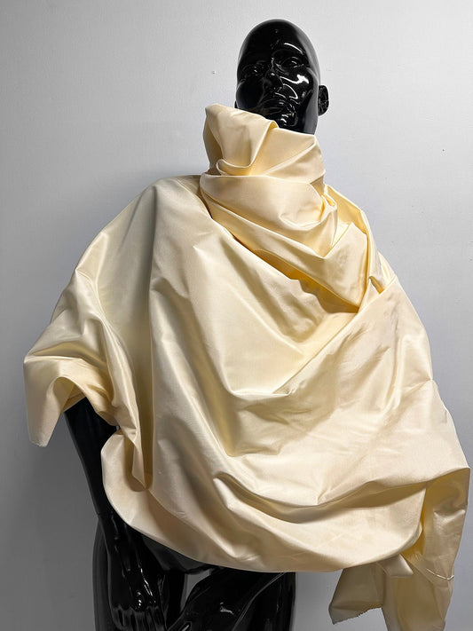 2 1/3 Yards Butter Silk Taffeta - L'Etoffe Fabrics LLC