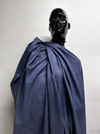 2 3/4 Yards Luxury Cashmere Melange Heather Thistle Blue Sweater Knit - 18 - L'Etoffe Fabrics LLC