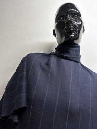2 5/8 Yards BC Wool Linen Striped Soft Twill Weave - L'Etoffe Fabrics LLC