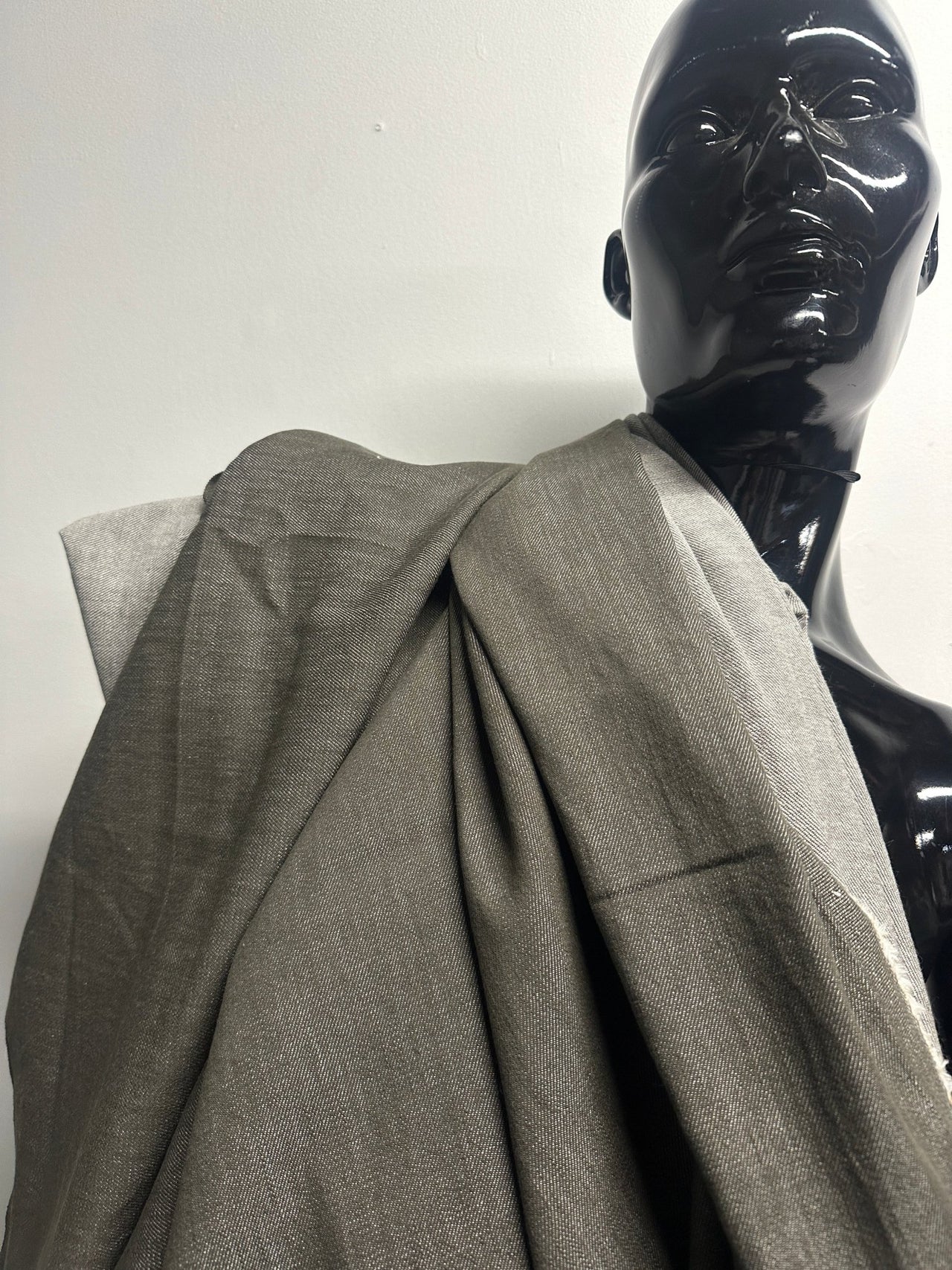 2 7/8 Yards Moroccan Mud Cotton Linen Soft Twill - L'Etoffe Fabrics LLC