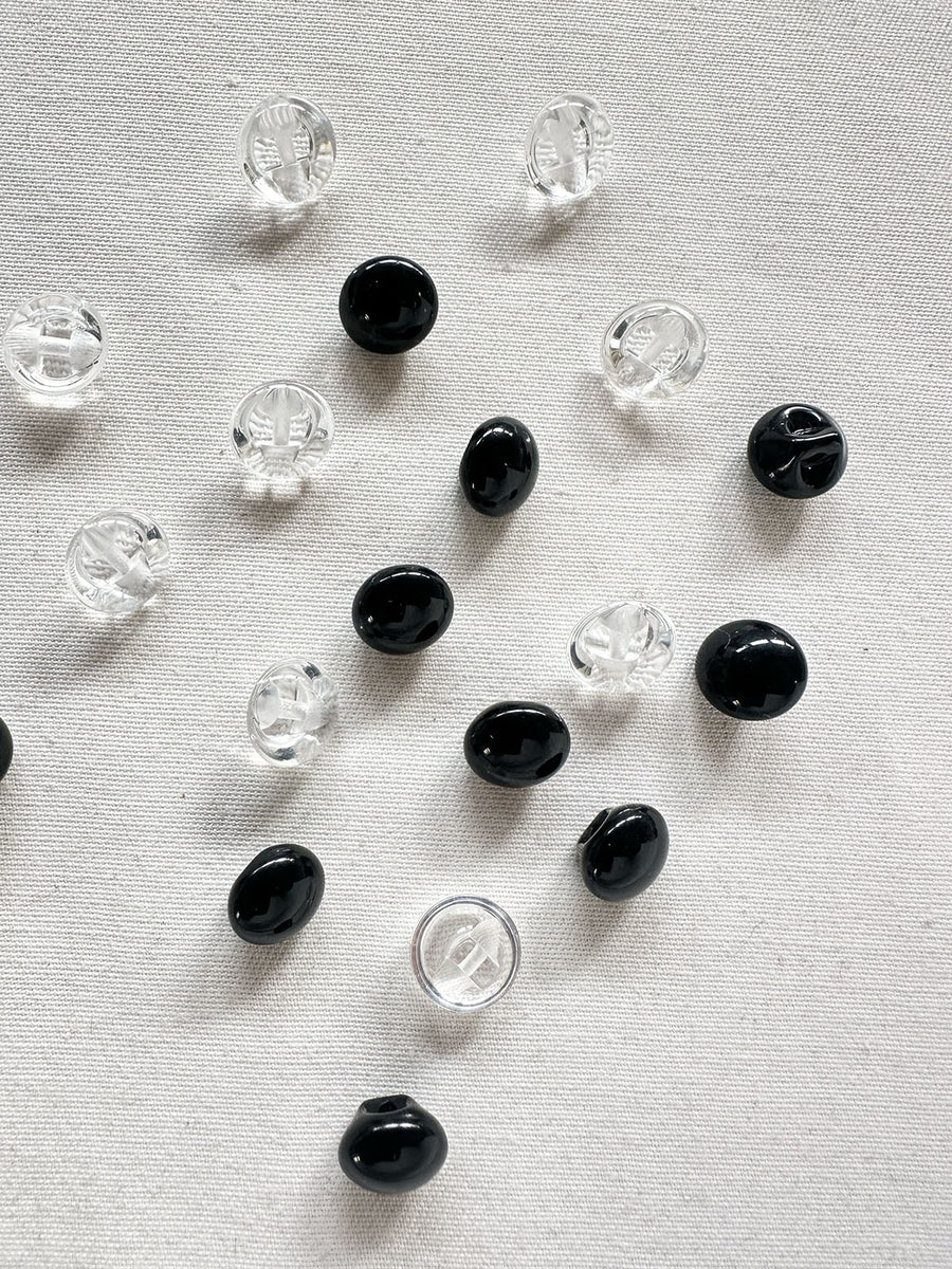 21 Half Dome Button Bundle 1/2" - L'Etoffe Fabrics LLC