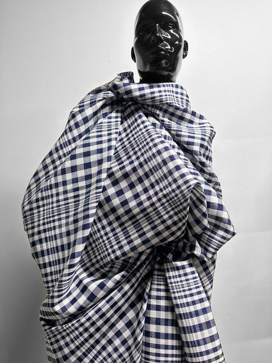 21st Century Gingham Linen Shirting - L'Etoffe Fabrics LLC