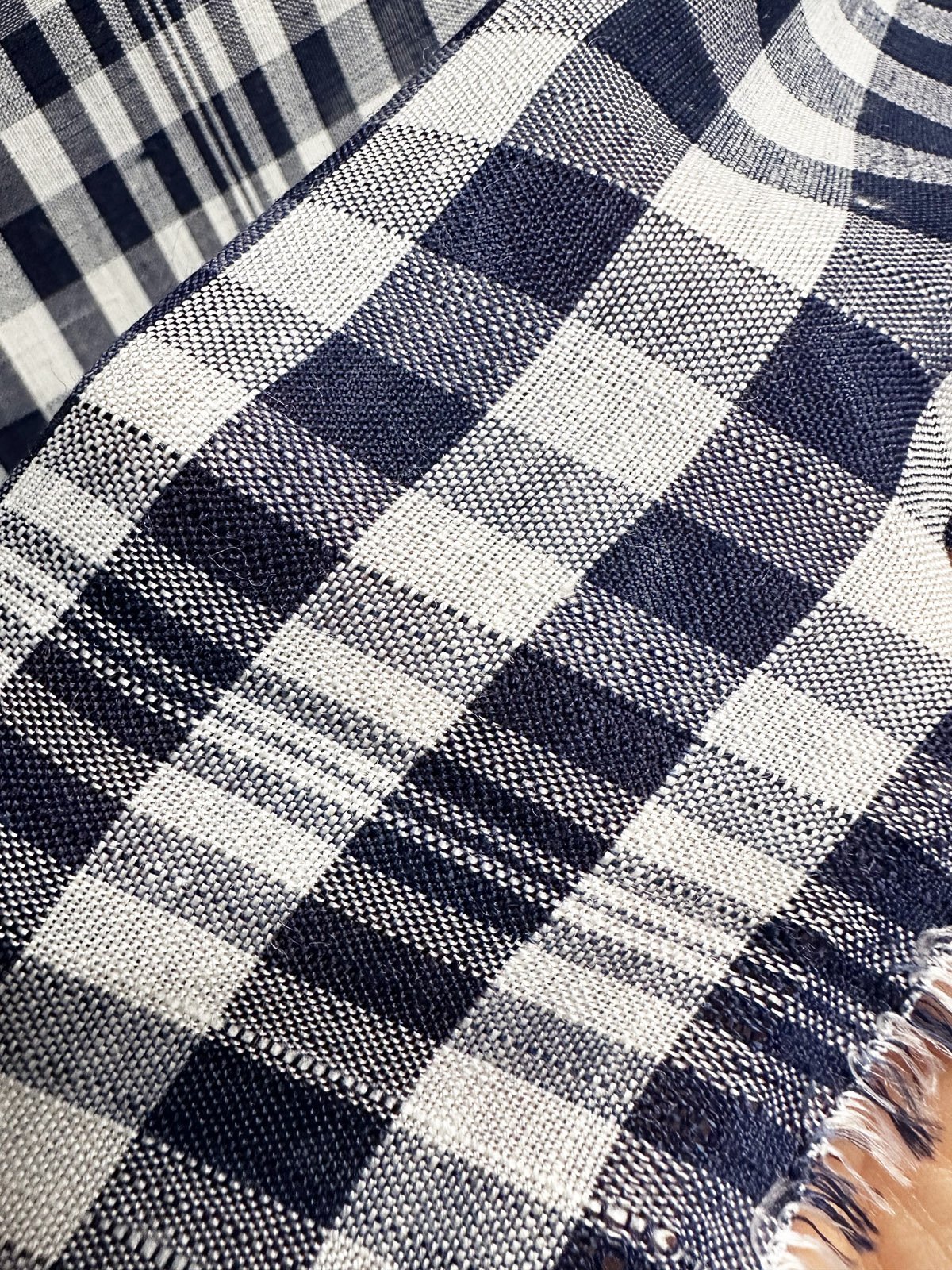 21st Century Gingham Linen Shirting - L'Etoffe Fabrics LLC