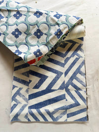 27 Linen Printed Squares - L'Etoffe Fabrics LLC