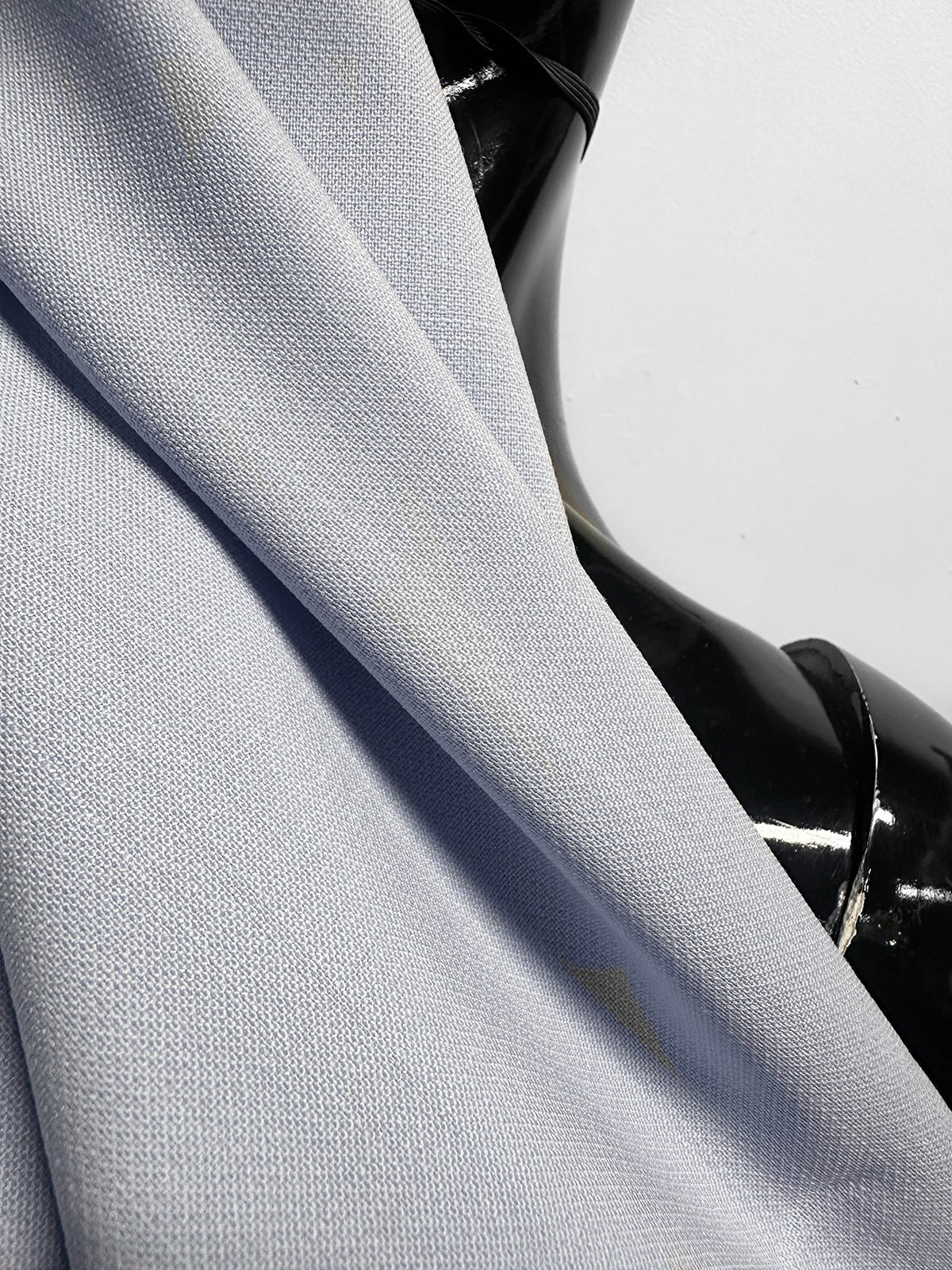 3 1/2 Yards Italian Periwinkle Wool Crepe - L'Etoffe Fabrics LLC